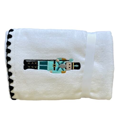 Kassatex Embroidered NUTCRACKER Hand Towels Set of 2 Christmas Fine Linens New - Picture 12 of 16